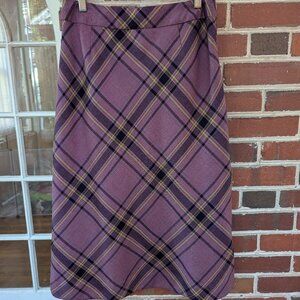 Pendleton 100% virgin wool plaid skirt